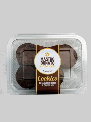 Cookies al cacao con gocce di cioccolato
