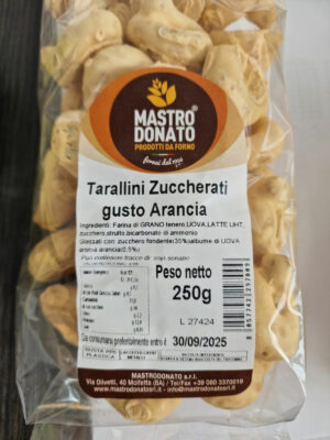 Tarallini zuccherati gusto Arancia