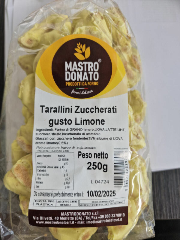 Tarallini zuccherati gusto Limone