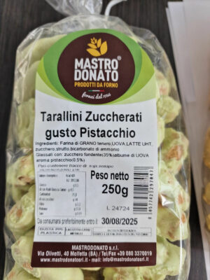 Tarallini zuccherati gusto Pistacchio